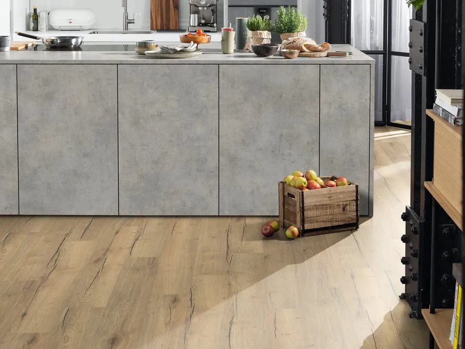Piso laminado Roble Valley Natural.